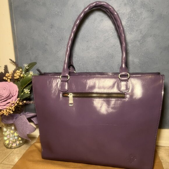 Patricia Nash Cutout Leather French Lace Zancona- Amethyst - Picture 6 of 6